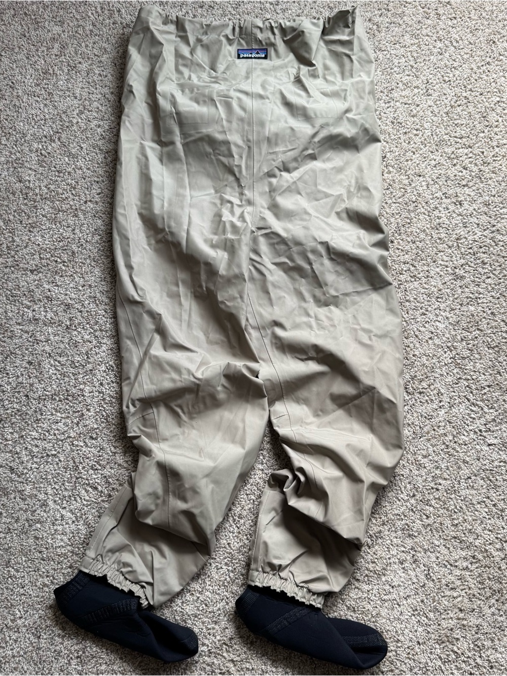 Vintage Patagonia Stockingfoot Chest Waders Size M Waterproof Fly Fishing Green